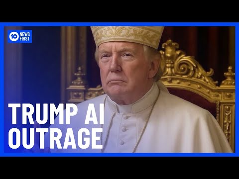 Trump’s AI “Pope” Post Sparks Global Outrage Amid Vatican Conclave Preparations | 10 News First