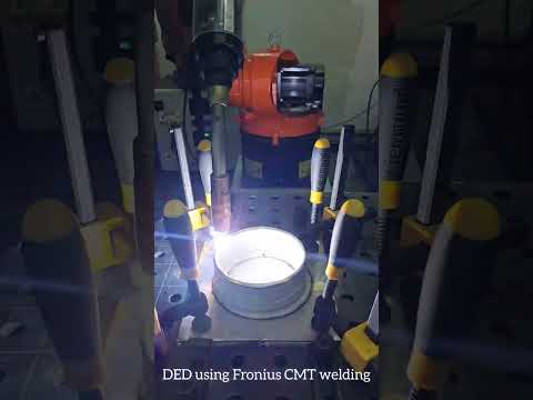 WAAM Wire arc additive Manufacturing using Fronius CMT welding #WAAM #additivemanufacturing #cmt