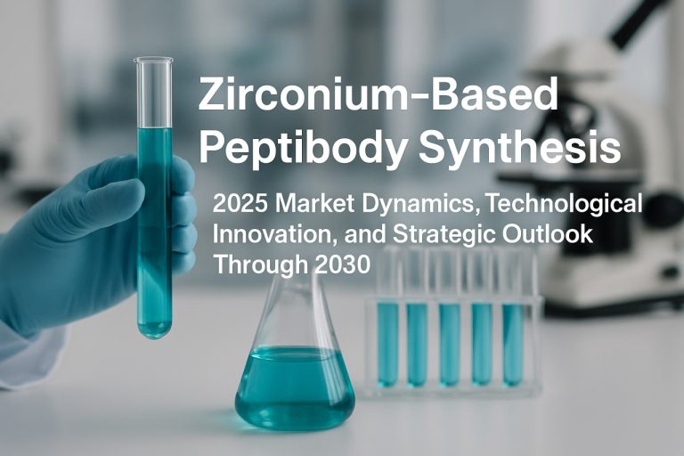 Zirkonium-basierte Peptidkörper-Synthese: Markt-Dynamik 2025, technologische Innovation und strategischer Ausblick bis 2030